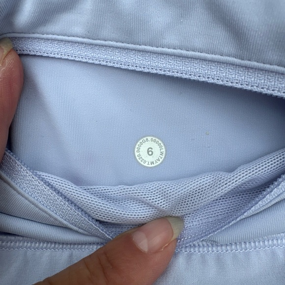 Lululemon Speed Up Short Long 4" Updated Fit In Serene Blue. Size 6 Tall. - Picture 6 of 16